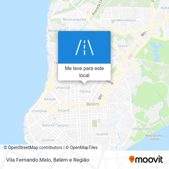 Vila Fernando Melo mapa