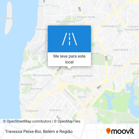Travessa Peixe-Boi mapa