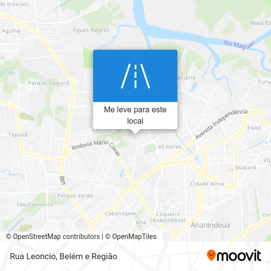Rua Leoncio mapa