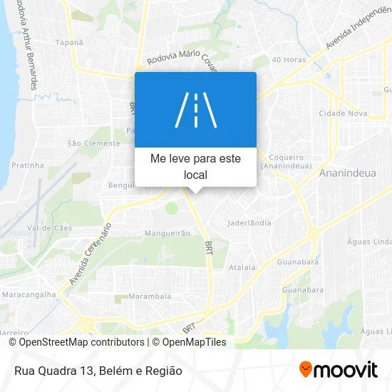 Rua Quadra 13 mapa