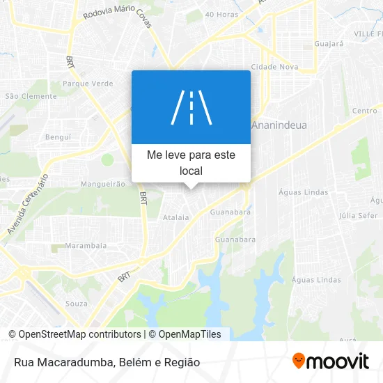 Rua Macaradumba mapa