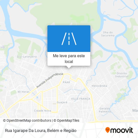 Rua Igarape Da Loura mapa