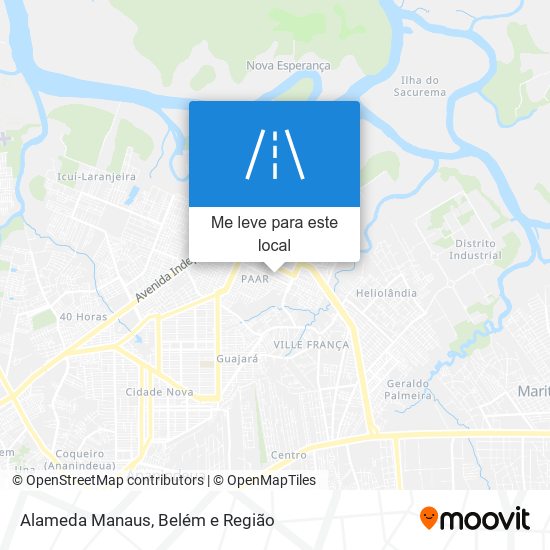 Alameda Manaus mapa