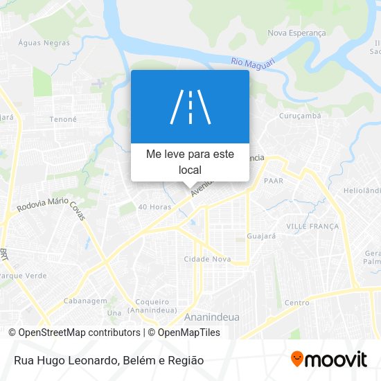 Rua Hugo Leonardo mapa