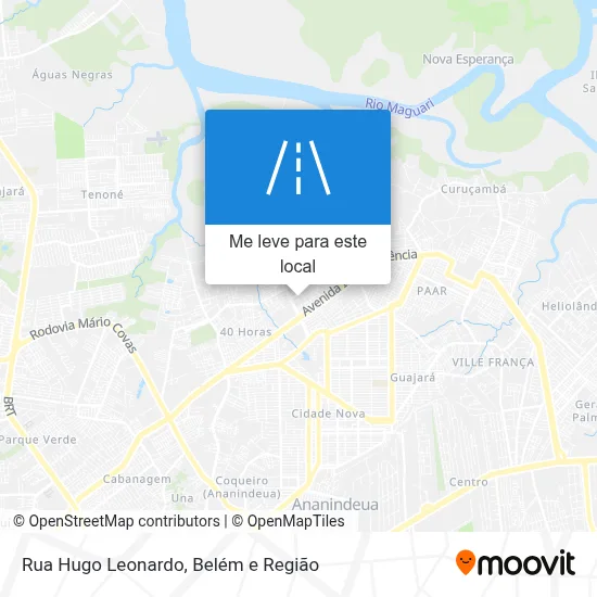 Rua Hugo Leonardo mapa