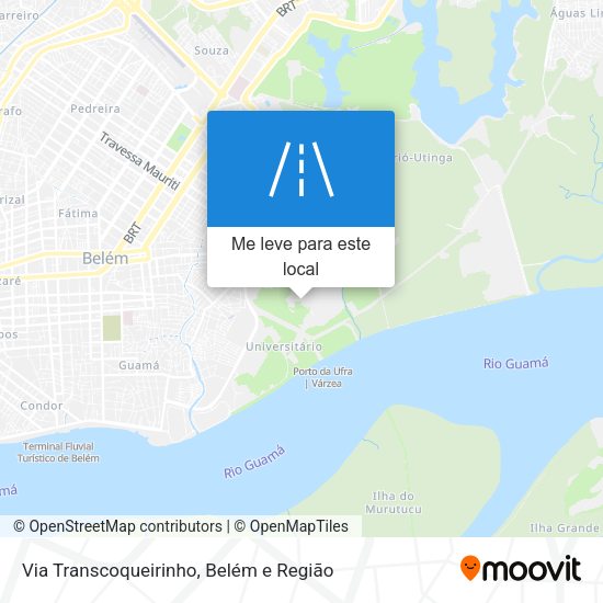Via Transcoqueirinho mapa