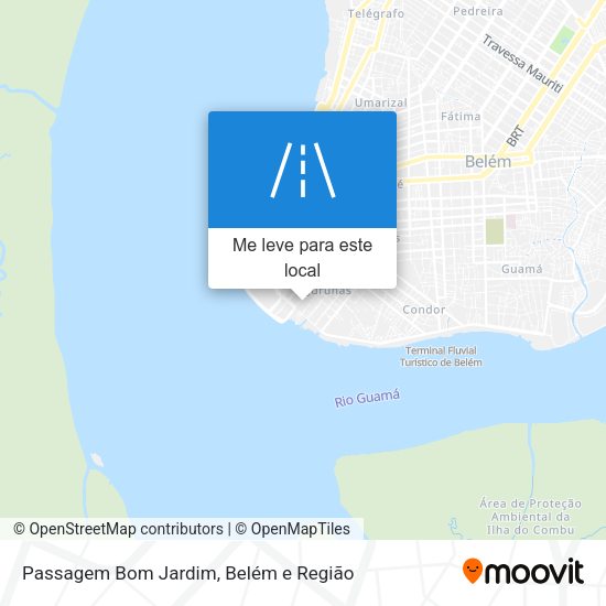 Passagem Bom Jardim mapa