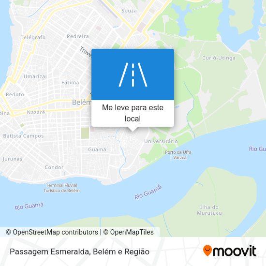 Passagem Esmeralda mapa