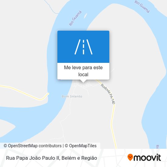 Rua Papa João Paulo II mapa