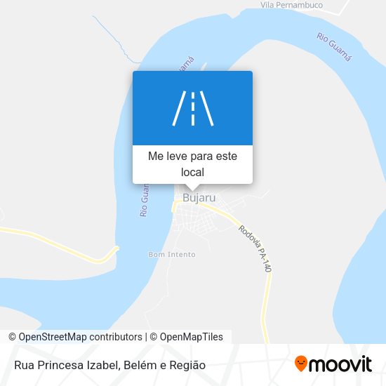 Rua Princesa Izabel mapa