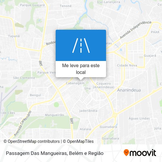 Passagem Das Mangueiras mapa