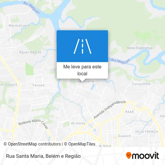 Rua Santa Maria mapa