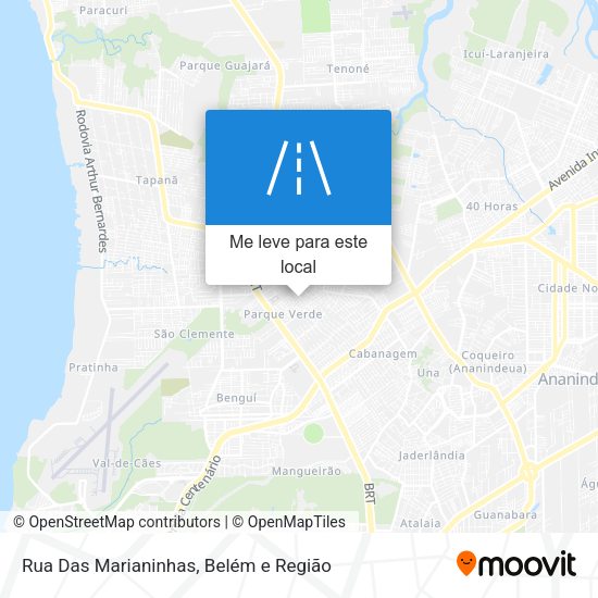 Rua Das Marianinhas mapa