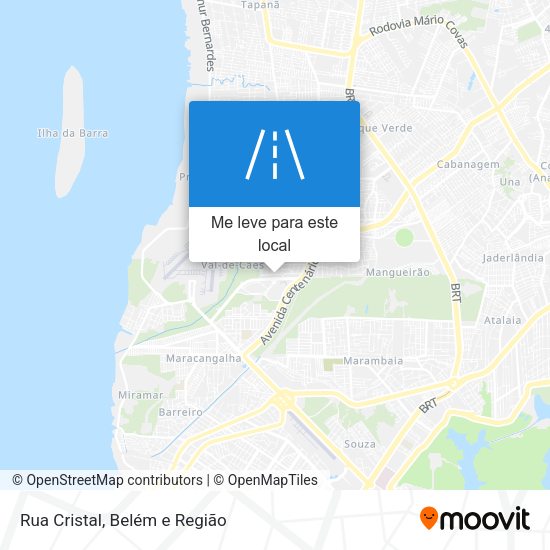Rua Cristal mapa