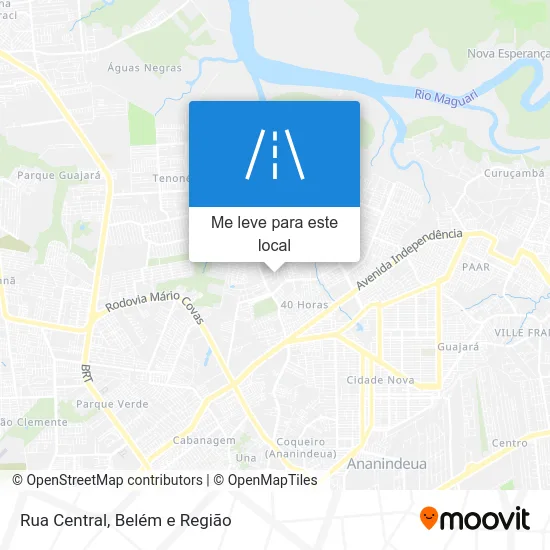 Rua Central mapa
