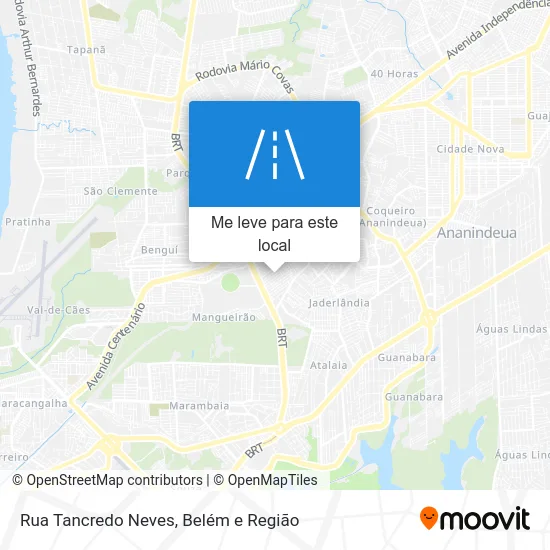 Rua Tancredo Neves mapa