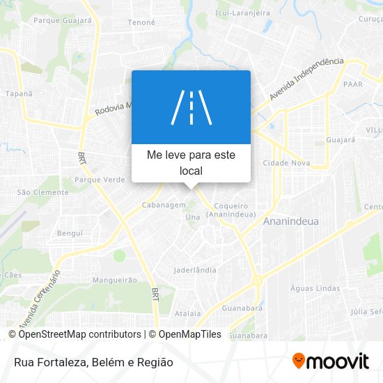 Rua Fortaleza mapa