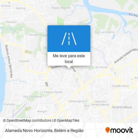 Alameda Novo Horizonte mapa