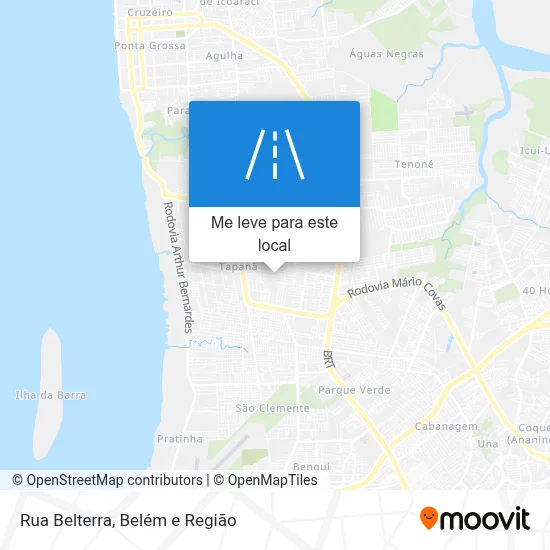 Rua Belterra mapa