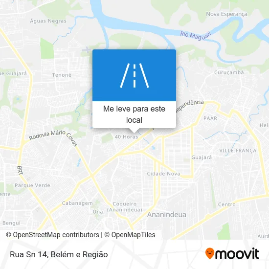 Rua Sn 14 mapa
