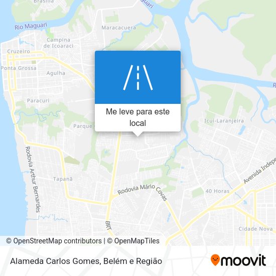 Alameda Carlos Gomes mapa