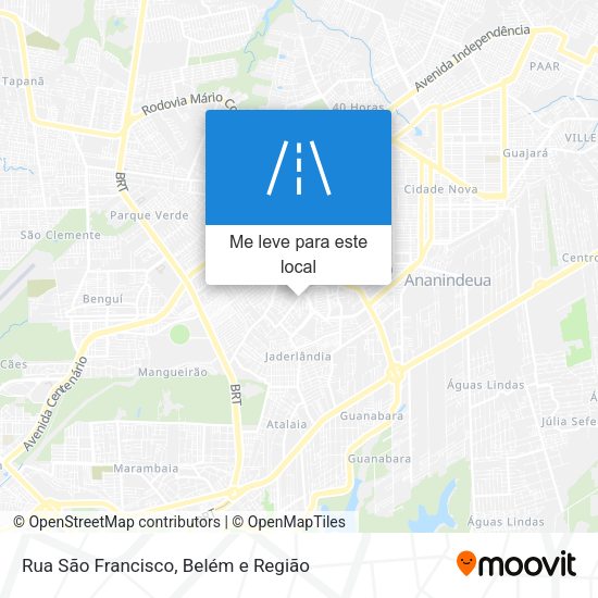 Rua São Francisco mapa