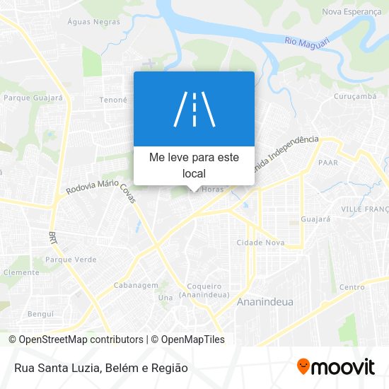 Rua Santa Luzia mapa