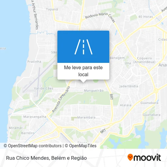 Rua Chico Mendes mapa