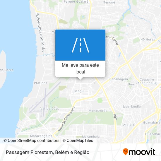 Passagem Florestam mapa
