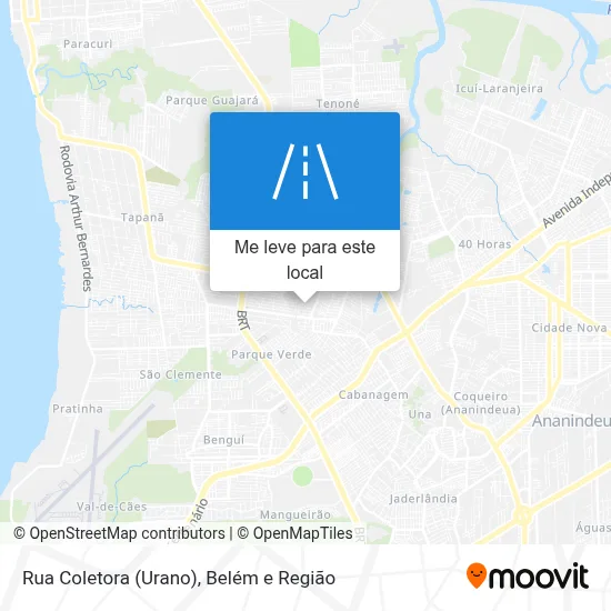 Rua Coletora (Urano) mapa