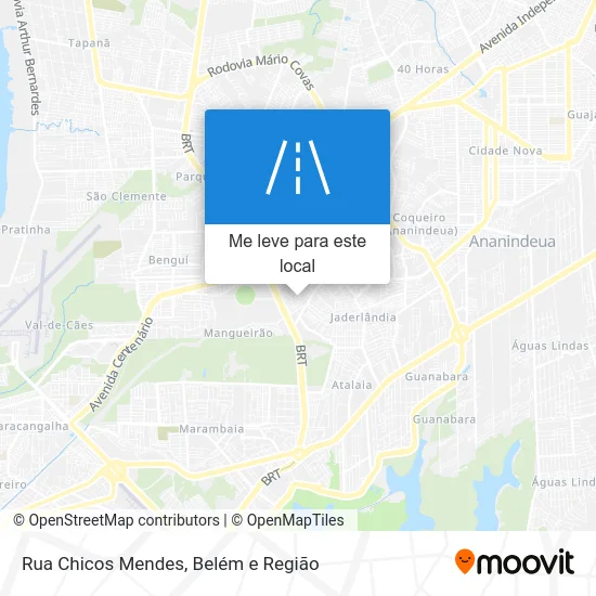 Rua Chicos Mendes mapa