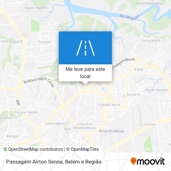 Passagem Airton Senna mapa