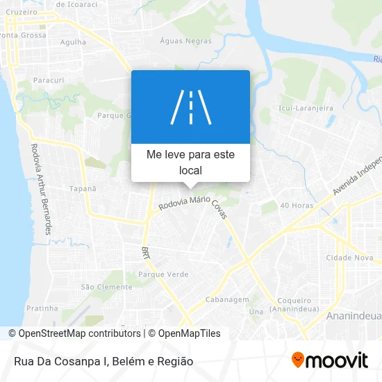 Rua Da Cosanpa I mapa