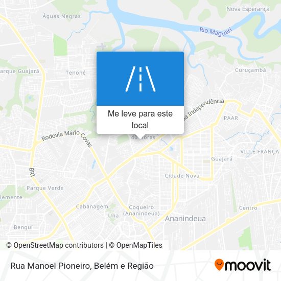 Rua Manoel Pioneiro mapa