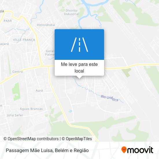 Passagem Mãe Luísa mapa