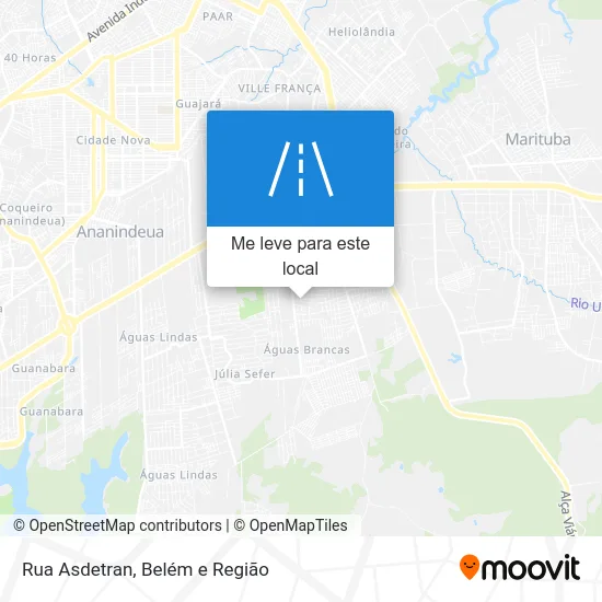 Rua Asdetran mapa