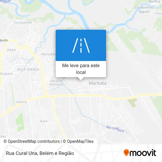 Rua Cural Una mapa