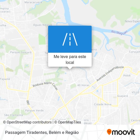Passagem Tiradentes mapa