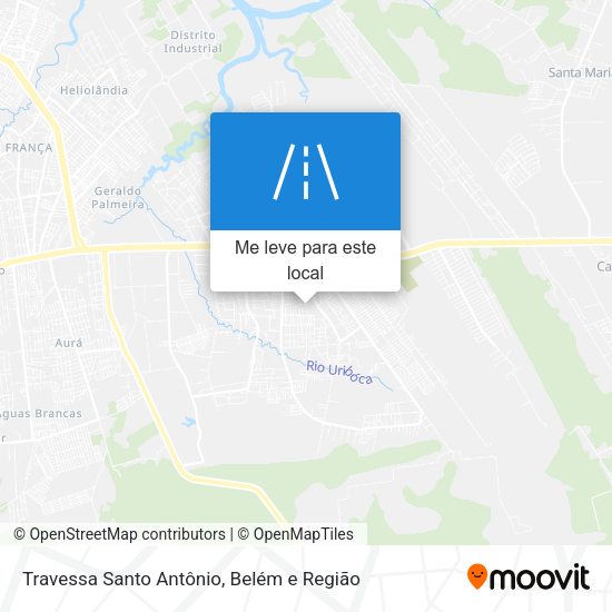 Travessa Santo Antônio mapa