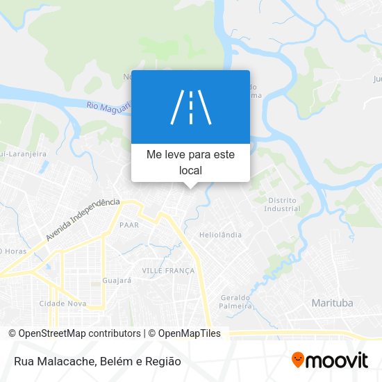 Rua Malacache mapa