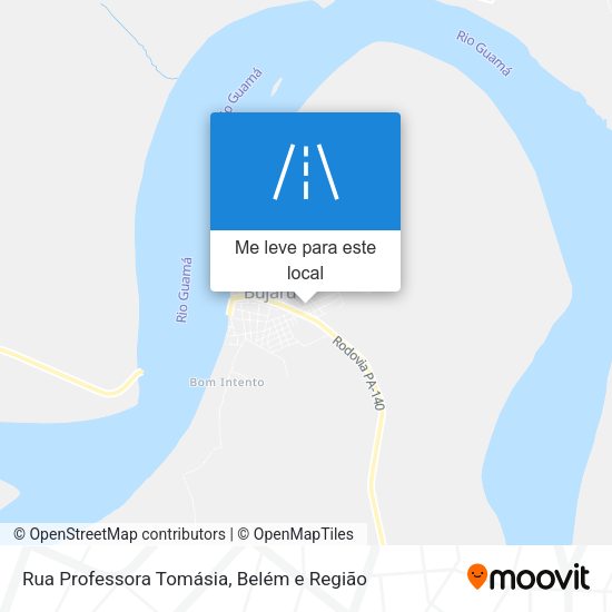 Rua Professora Tomásia mapa