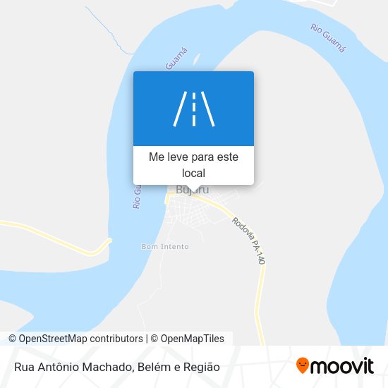 Rua Antônio Machado mapa