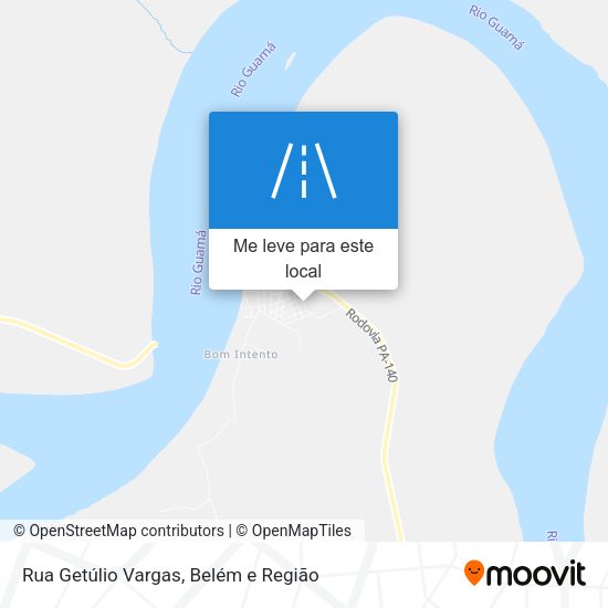 Rua Getúlio Vargas mapa