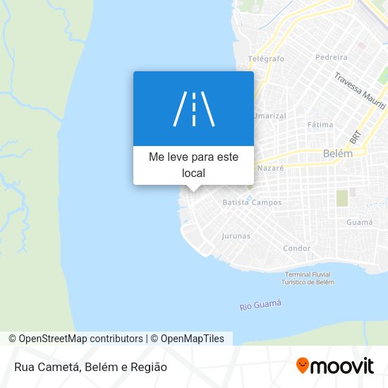 Rua Cametá mapa