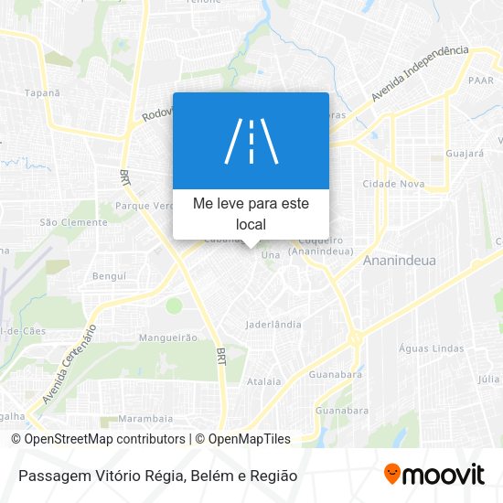 Passagem Vitório Régia mapa