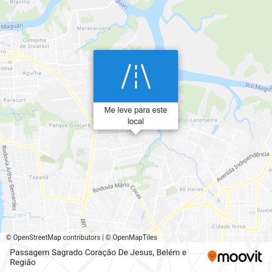 Passagem Sagrado Coração De Jesus mapa