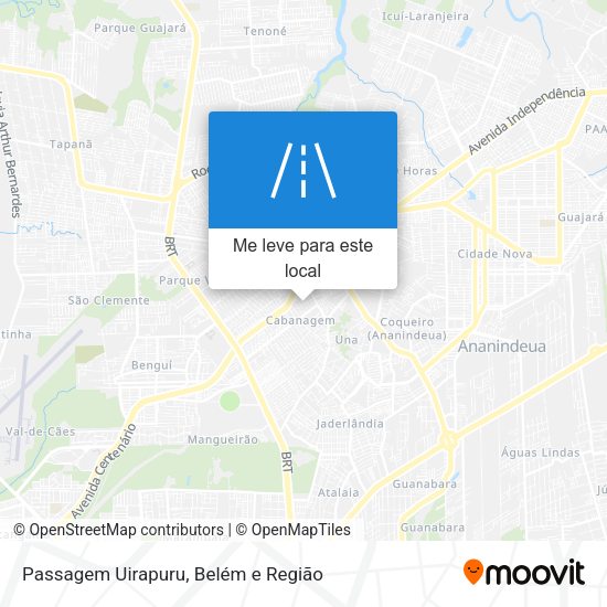 Passagem Uirapuru mapa