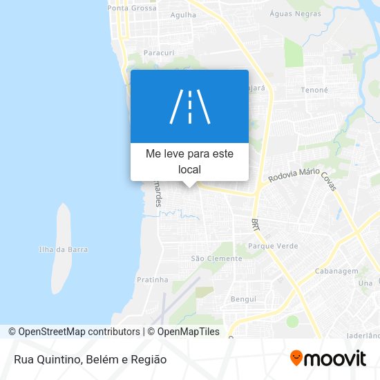 Rua Quintino mapa
