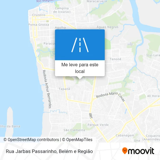 Rua Jarbas Passarinho mapa