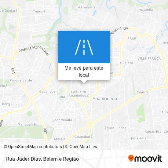 Rua Jader Dias mapa